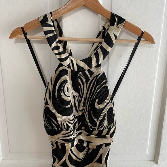 🥒 y2k Cache Satin Formal Open Back Sleeveless Halter Mermaid Prom Dress 4, XS/S - Picture 7 of 12